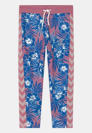FLOWERY PANTS UNISEX - Pantalon de survêtement - heather rose