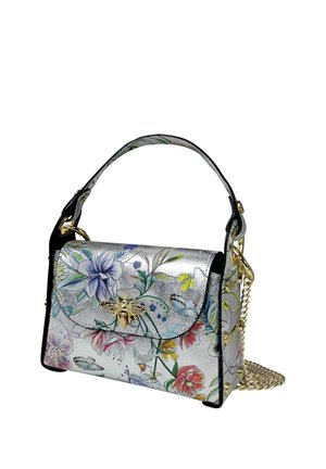 DrachenLeder Handtas - silberfarben farbig