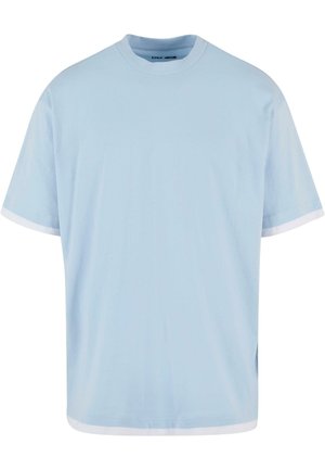 DEF, VISIBLE LAYER - T-shirts basic - light blue white