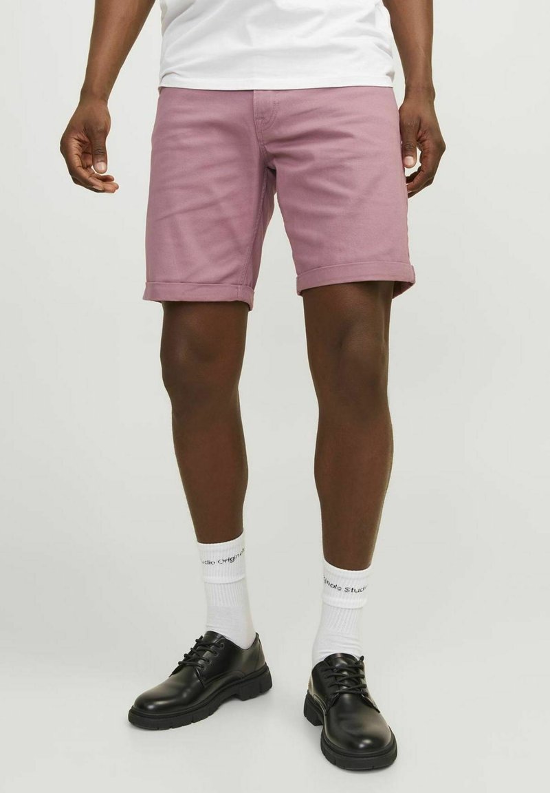 Jack & Jones STRICK ORIGINAL - Kratke hlače od trapera - mesa rose