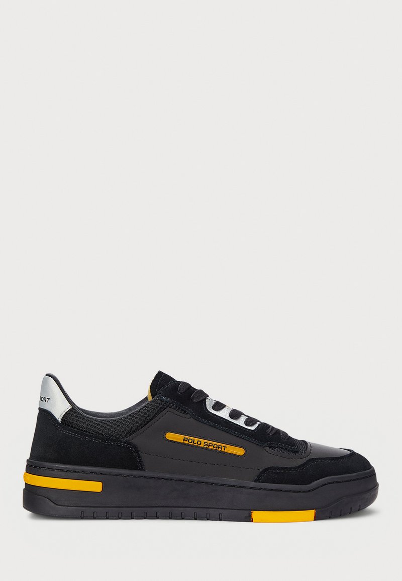 Polo Ralph Lauren - PS300 LEATHER PANELED SNEAKER UNISEX - Sneakers basse - slicker yellow/black, Ingrandire