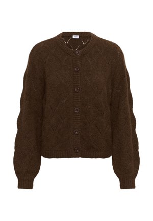 Saint Tropez, TABBATHASZ CARDIGAN - Gilet - dark earth melange