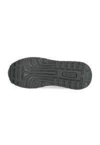 Suola di scarpa in gomma nera con un motivo texturizzato che presenta scanalature e creste per una buona presa, inclusa la scritta 'Wexx' in rilievo.