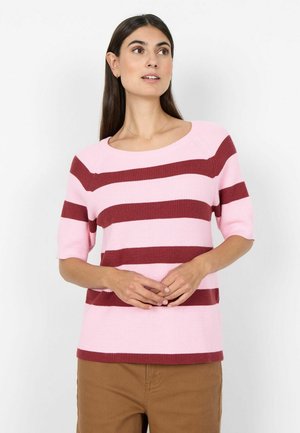 KANITA STRIPE 19 - Apdrukāts T-krekls - rose mel combi