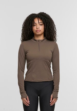 Long sleeved top - dark brown