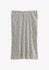 CURVES SPOTTED PRINT MIDI - Bleistiftrock - off white