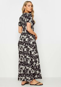 Long Tall Sally FLORAL PRINT WRAP - Robe en jersey - black