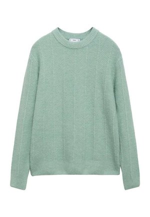 Mango Strickpullover - light green