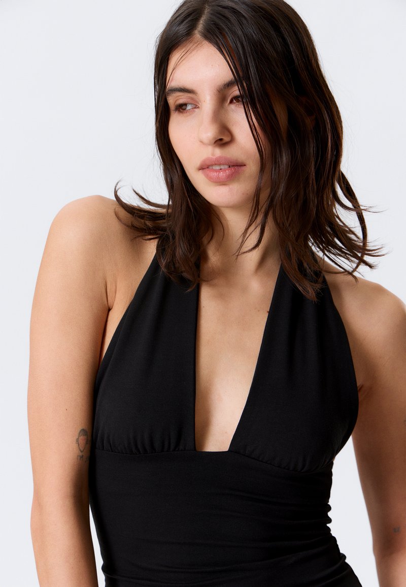 weekday halter dress Weekday + Open Back Maxi Halter Dress
