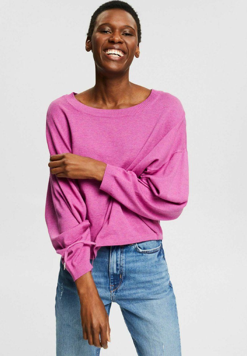 Damen Strickjacken | Esprit Strickpullover pink fuchsia/pink meliert - YE76973 Damen Strickjacken | Esprit Strickpullover pink fuchsia/pink meliert - YE76973