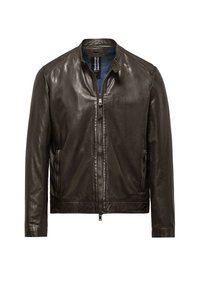 Giacca di pelle - dark brown