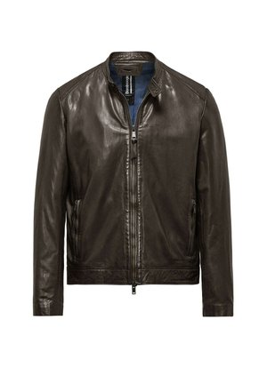 Giacca di pelle - dark brown