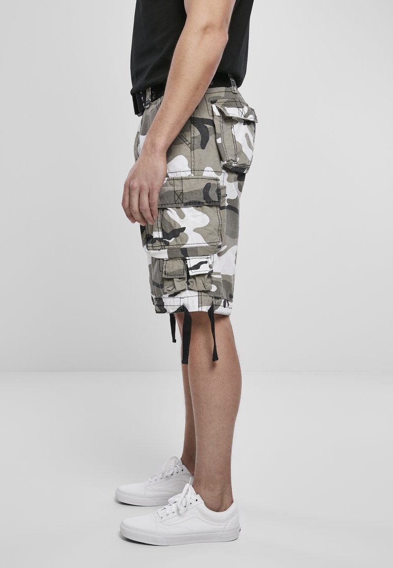 Short Cargo Vintage Brandit Savage - Short Homme Coton Robuste Multi-Poches, Style Décontracté Noir Pour Été Et Outdoor