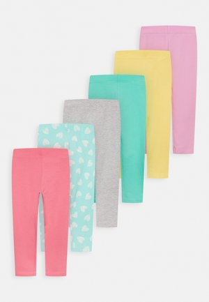 7 PACK - Leggings - multi coloured/ight pink/yellow