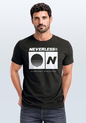 Neverless, T-Shirt print - dunkelgrau