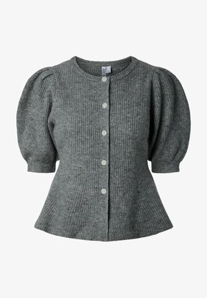 Pieces, Knitted PCSILLY PUFF - Gilet - medium grey melange
