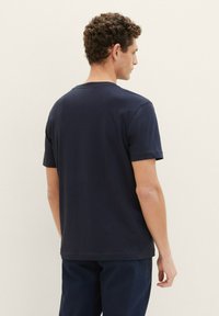 TOM TAILOR MIT LOGO - Camiseta estampada - sky captain blue