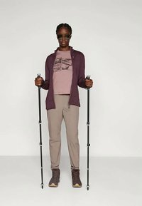 icebreaker WOMEN TECH LITE CROP TEE THE CLIMB - Printtipaita - rosa