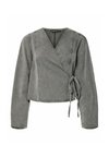 Blouse - grey denim