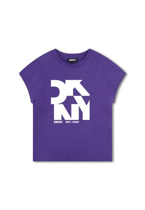 MANCHES COURTES - T-shirt print - dark purple