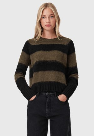 LOU - Džemper - black/green