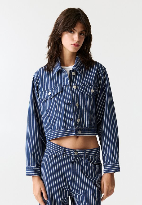 STRIPED - Jeansjacke