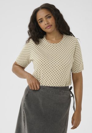 Blouse - gray mel  black