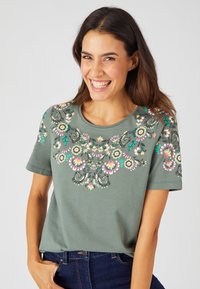 Damart Camiseta estampada - eucalyptus