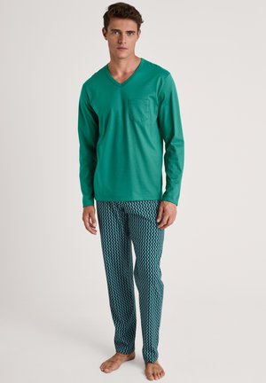 IMPRINT LANG SET - Pyjama set - pond green