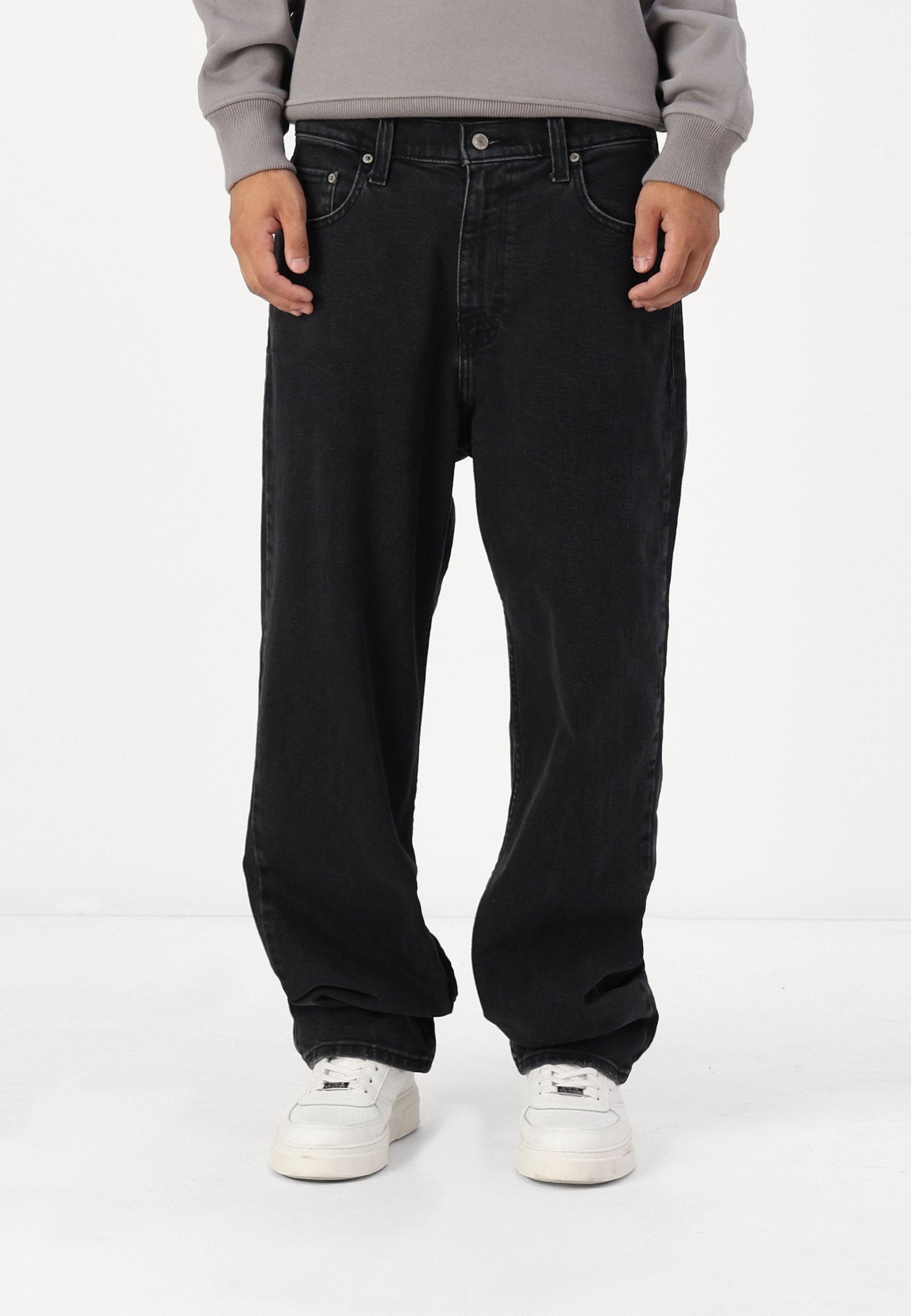 Low Rise Hollister Womens Black Jeans Dark Wash Hollister Relaxed