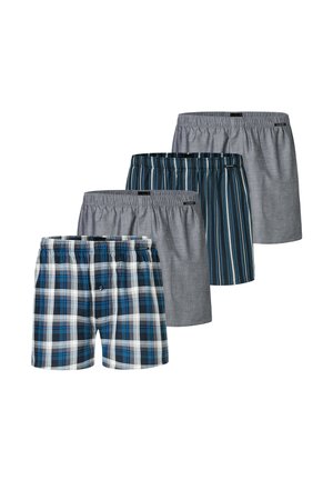 4ER PACK WEB - Boxershorts - grau blau