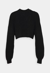 Missguided Petite Stickad tröja - black