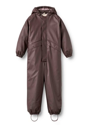 Wheat, THERMO RAIN SUIT AIKO UNISEX - Combinaison de pluie - chocolate plum