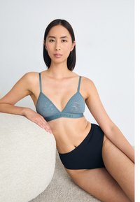 Calvin Klein Underwear UNLINED TRIANGLE ULTRA SOFT LACE - Triangel BH - blue