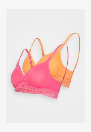 PETITE FLEUR NURSING BRA 2 PACK - Triangel BH - pink/orange