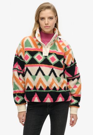 Fleece trui - cream terry print