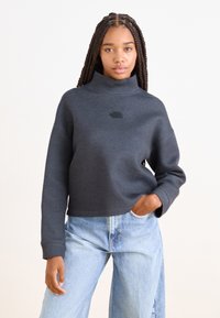 The North Face MOCK NECK - Sudadera - black heather