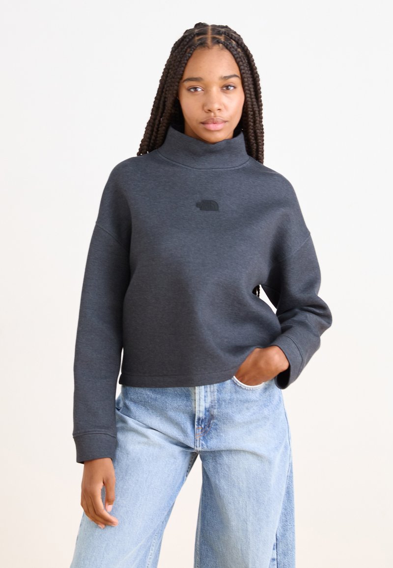 The North Face MOCK NECK - Sudadera - black heather