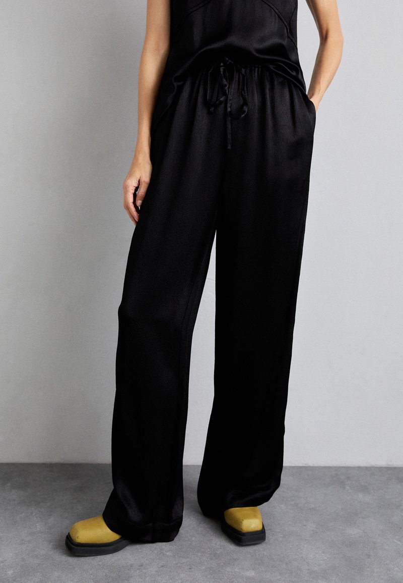 Proenza Schouler White Label HAZEL PANT - Broek - black/zwart - Zalando.nl