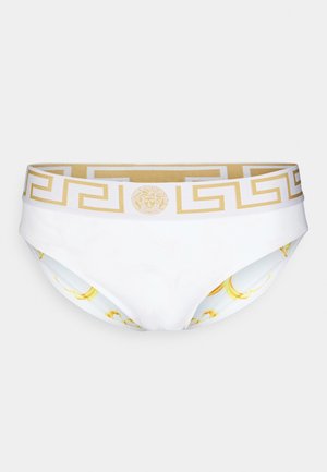 SWIM LOW RISE VITA - Swimming briefs - white/gold