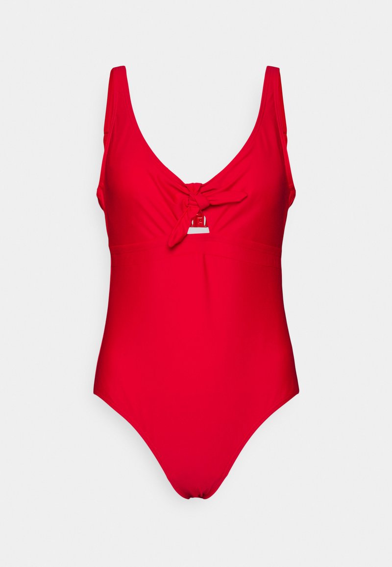 Pour Moi UNDERWIRED BOW FRONT CONTROL SWIMSUIT - Fato de banho - red