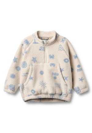 ANORAK MOON - Suéter de forro polar - white onyx jacquard