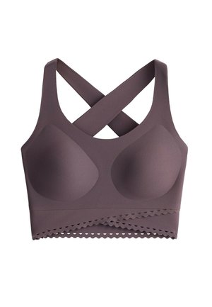 OYSHO, PERFECT-ADAPT MEDIUM-SUPPORT SPORTS BRA - Brassière - purplish brown