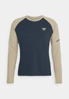 ALPINE PRO TEE - Top dugih rukava - blueberry/rock khaki