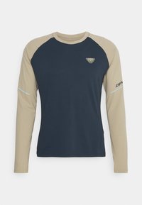 Dynafit ALPINE PRO TEE - Top dugih rukava - blueberry/rock khaki