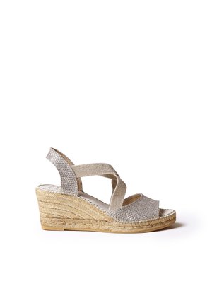 Alpargatas plateados de mujer | online en Zalando