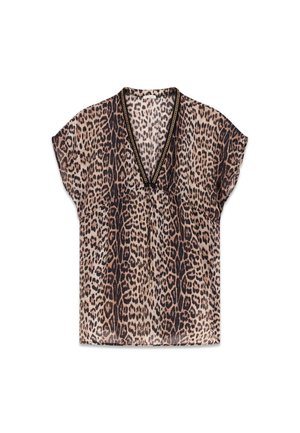 Guess, KURZER KAFTAN MIT ANIMALPRINT - Robe de jour - animalier