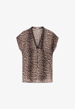 Guess, KURZER KAFTAN MIT ANIMALPRINT - Robe de jour - animalier