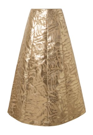Malina, MELINE MIDI SKIRT - Jupe trapèze - savannah metallic
