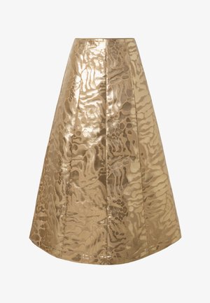 Malina, MELINE MIDI SKIRT - Jupe trapèze - savannah metallic